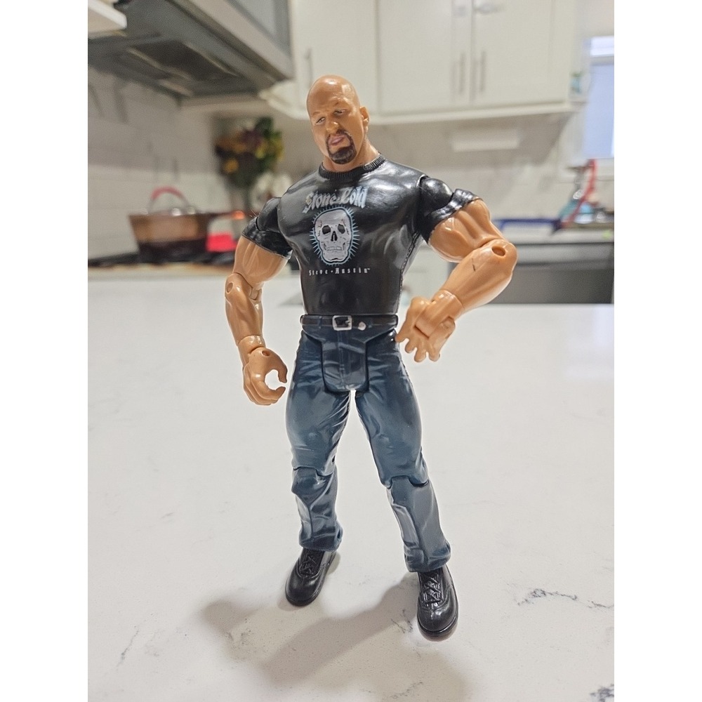 2003 JAKKS PACIFIC FIRST RAW STONE COLD STEVE AUSTIN